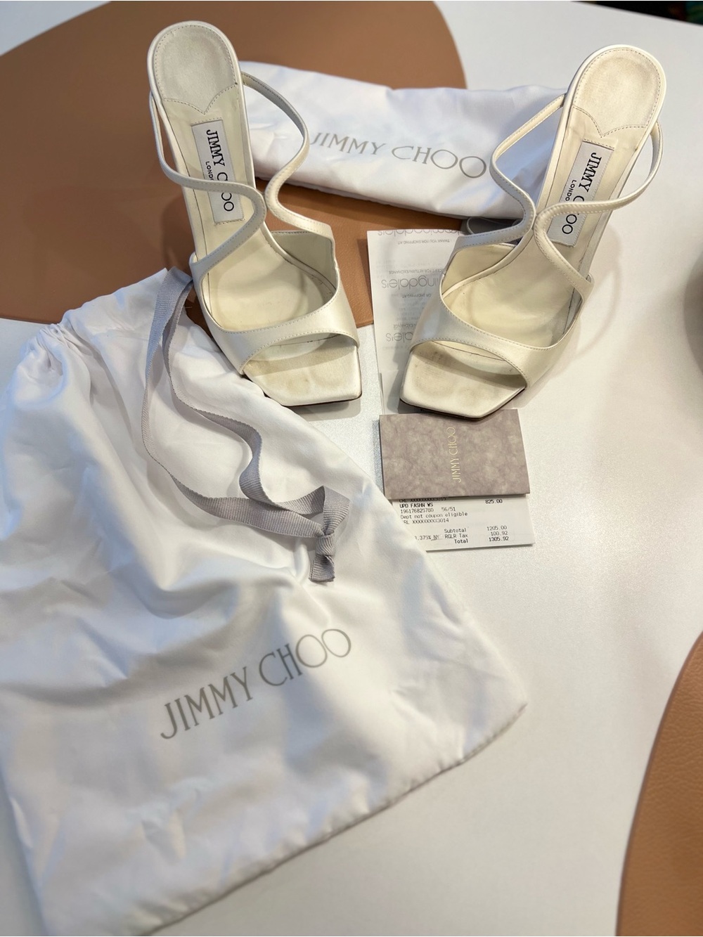Jimmy Choo satin slip on stiletto heels - Picture 13 of 13